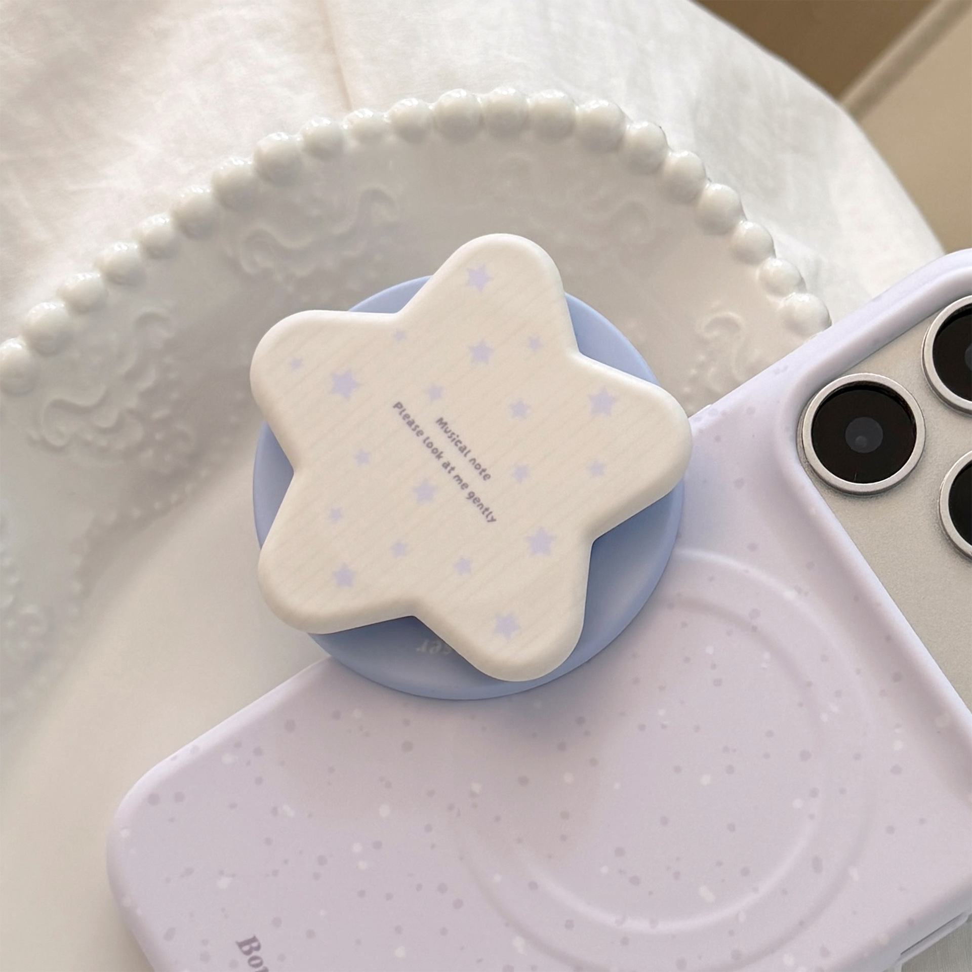 Phone Accessories Cute - Macaron Star Magnetic Phone Grip Holder