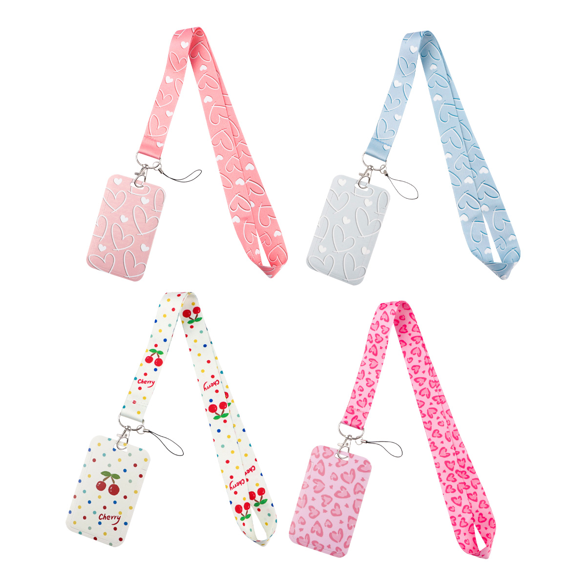 Phone Accessories Quotes - Pink Love Cherry Quotes Lanyard Neck