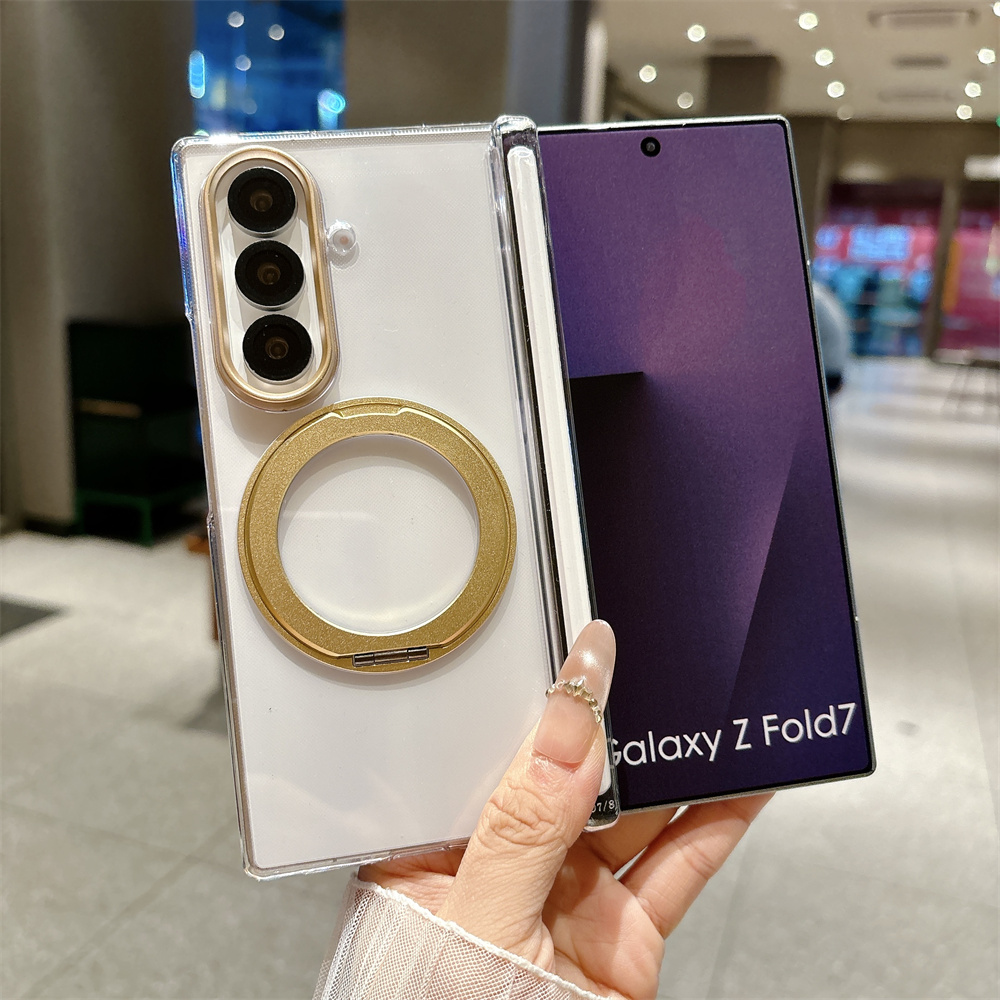 Phone Ring Holder - Magnetic Wireless Charging Phone Case for