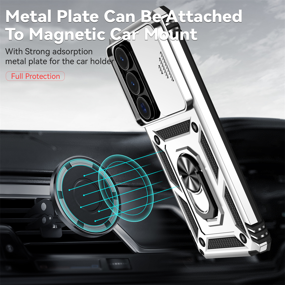 Shockproof Phone Case for Sams - Phone Ring Holder ulasan dan harga