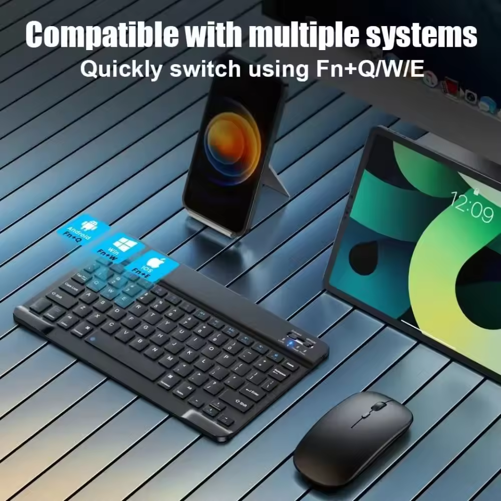 Bluetooth Wireless Keyboard Un - Phone Accessories Android ulasan dan harga