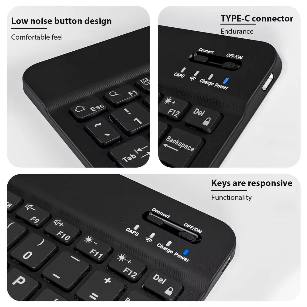 Bluetooth Wireless Keyboard Un - Phone Accessories Android ulasan dan harga