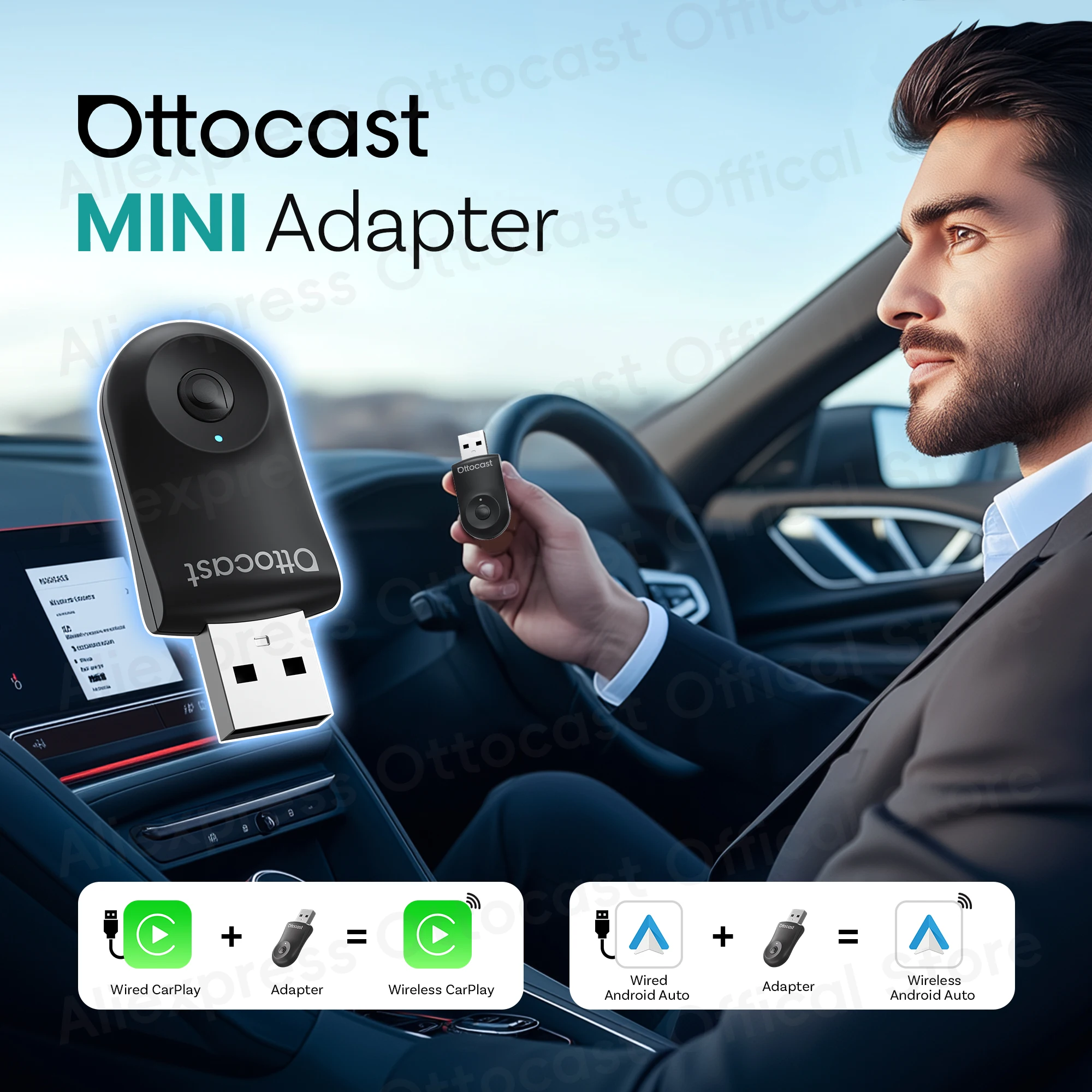 2026 New OTTOCAST MINI Wireles - Phone Accessories Android ulasan dan harga
