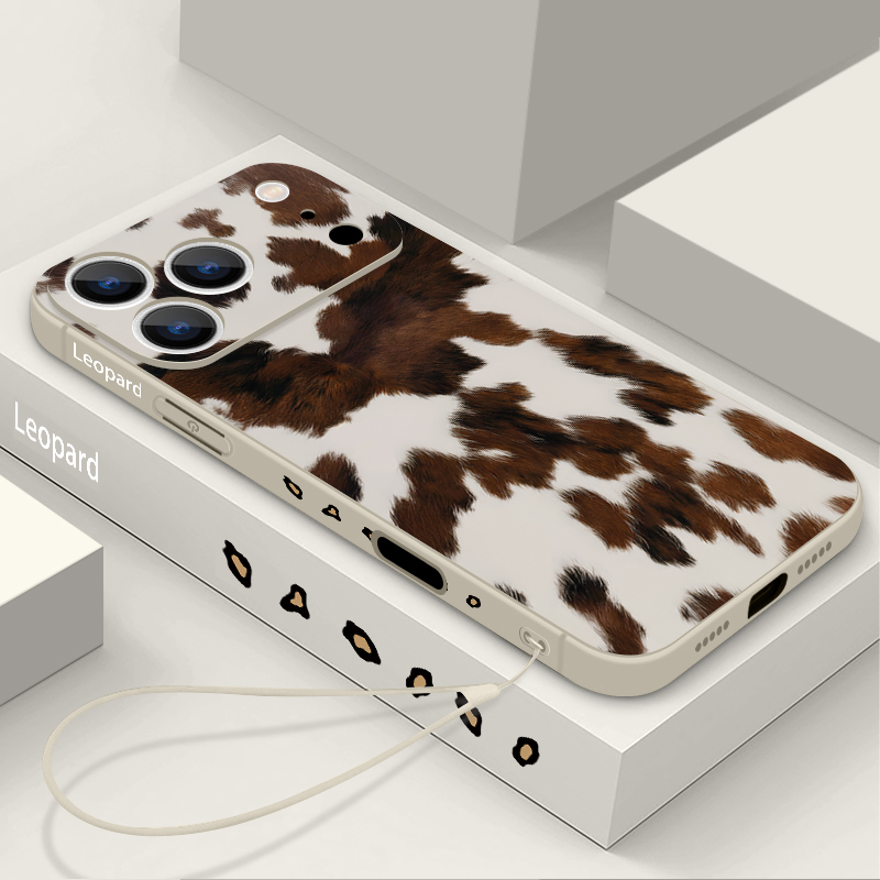 Leopard Print TPU Phone Case F - Lanyard Phone Strap ulasan dan harga