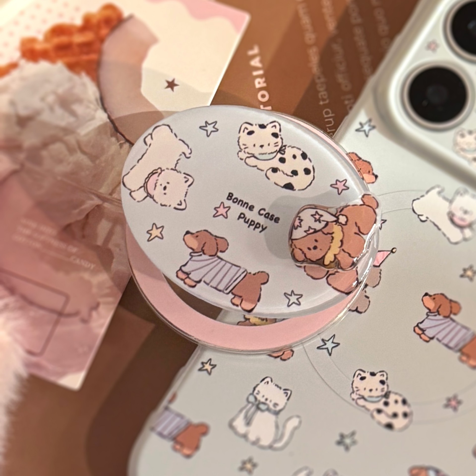 Cute Puppy Rotating Dog Magnet - Phone Accessories Cute ulasan dan harga