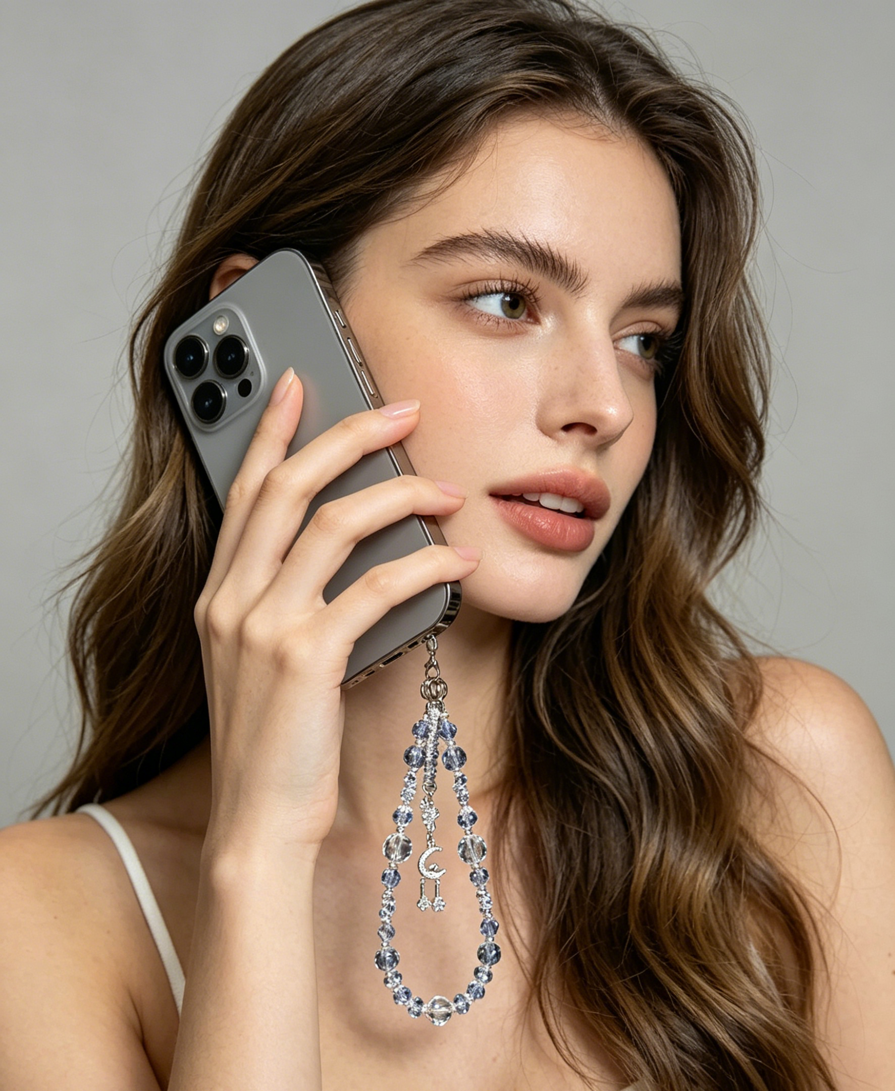 Fashion Transparent Beads Phon - Phone Accessories Cute ulasan dan harga