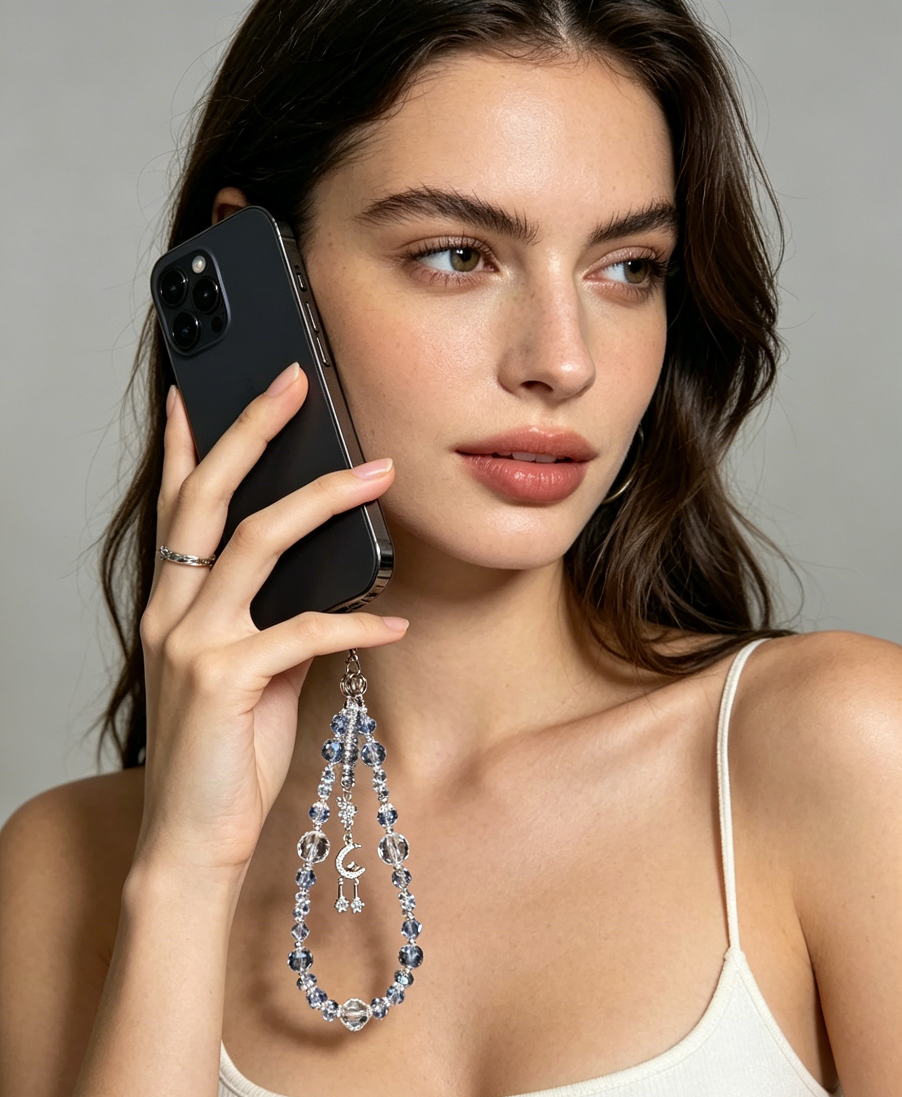 Fashion Transparent Beads Phon - Phone Accessories Cute ulasan dan harga