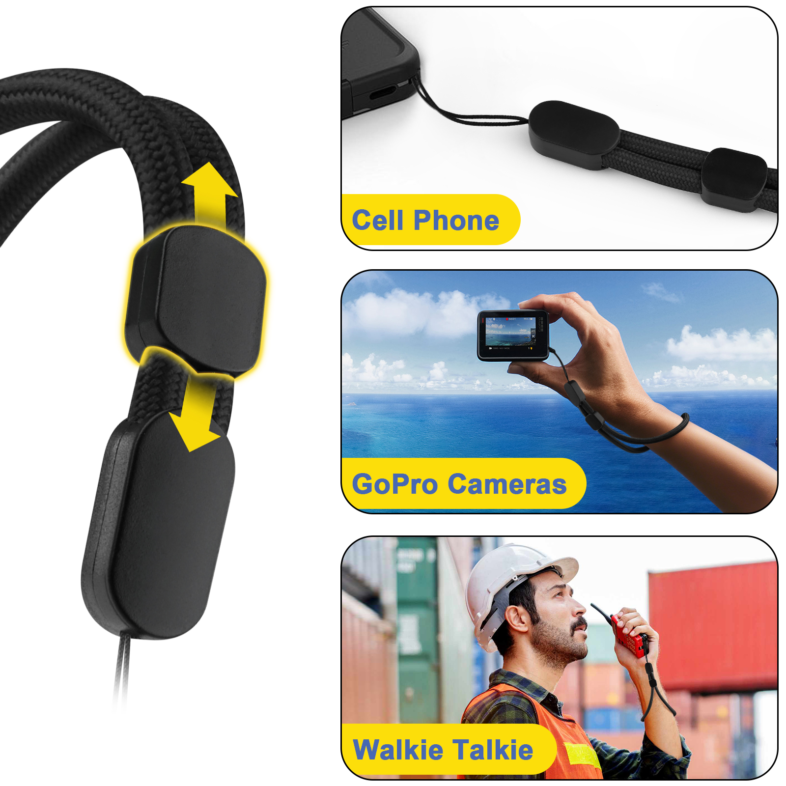 6Pcs/lot Hand Wrist Strap Lany - Lanyard Phone Strap ulasan dan harga