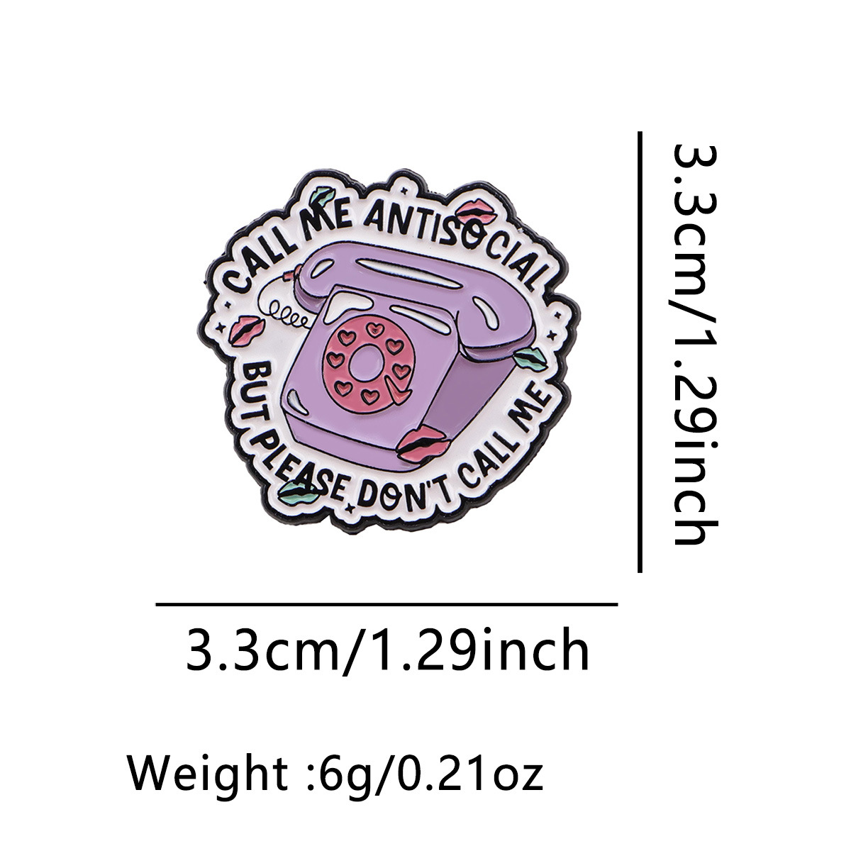 Enamel Pins Phone Quotes Brooc - Phone Accessories Quotes ulasan dan harga