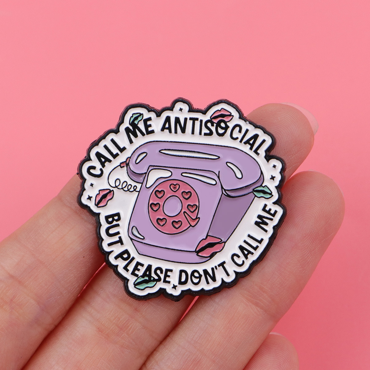 Enamel Pins Phone Quotes Brooc - Phone Accessories Quotes ulasan dan harga