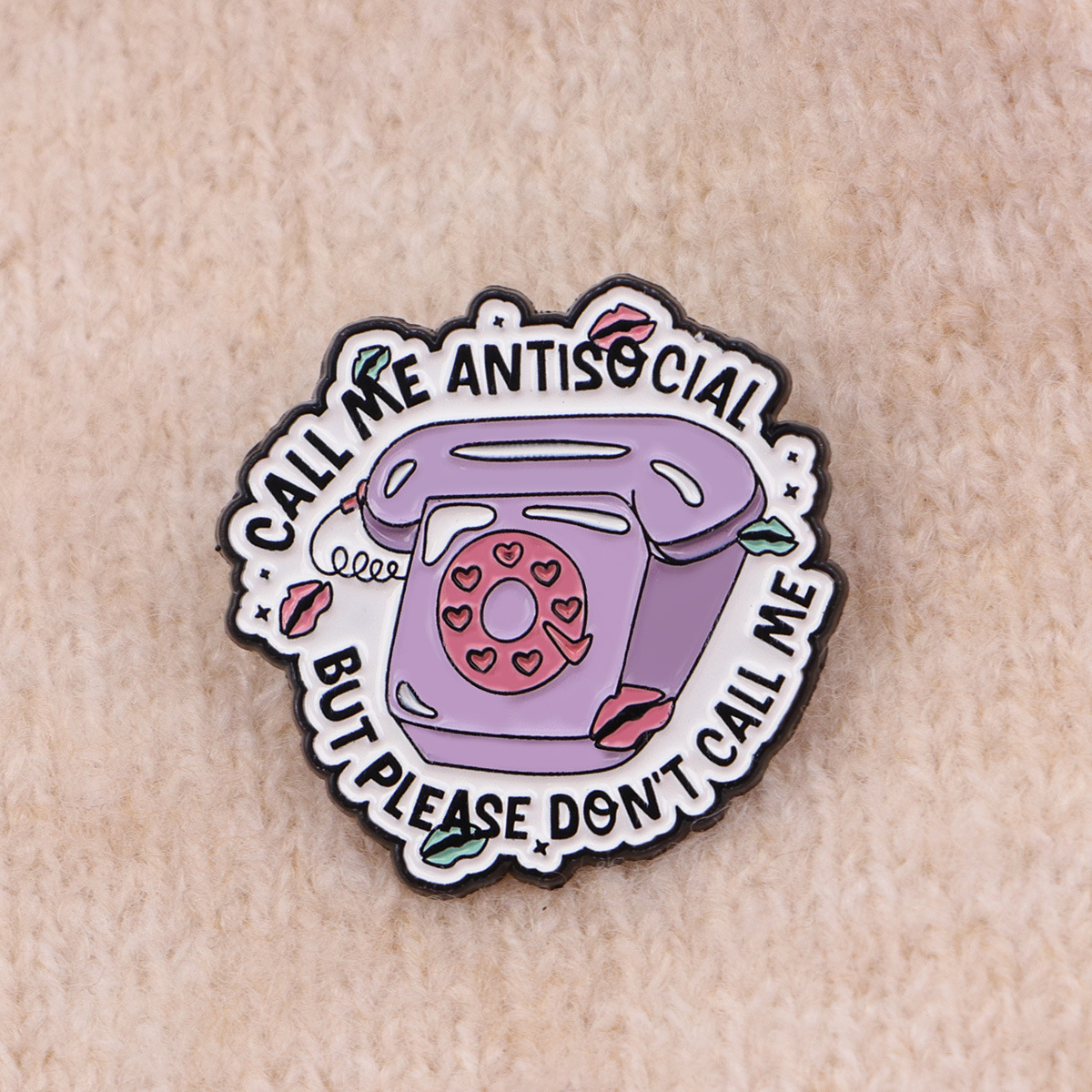 Enamel Pins Phone Quotes Brooc - Phone Accessories Quotes ulasan dan harga