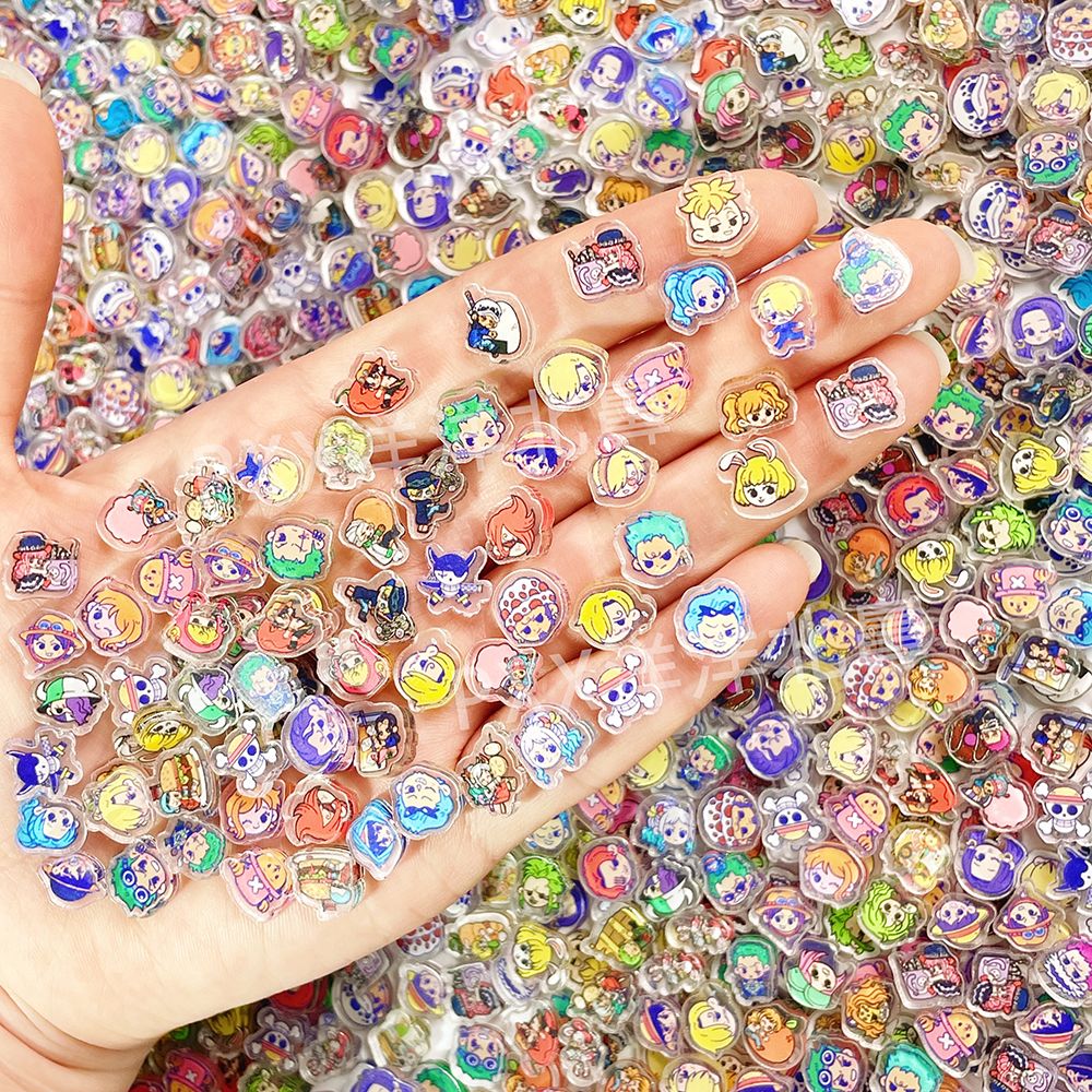 100 mini One Piece acrylic DIY - Phone Accessories Cute ulasan dan harga