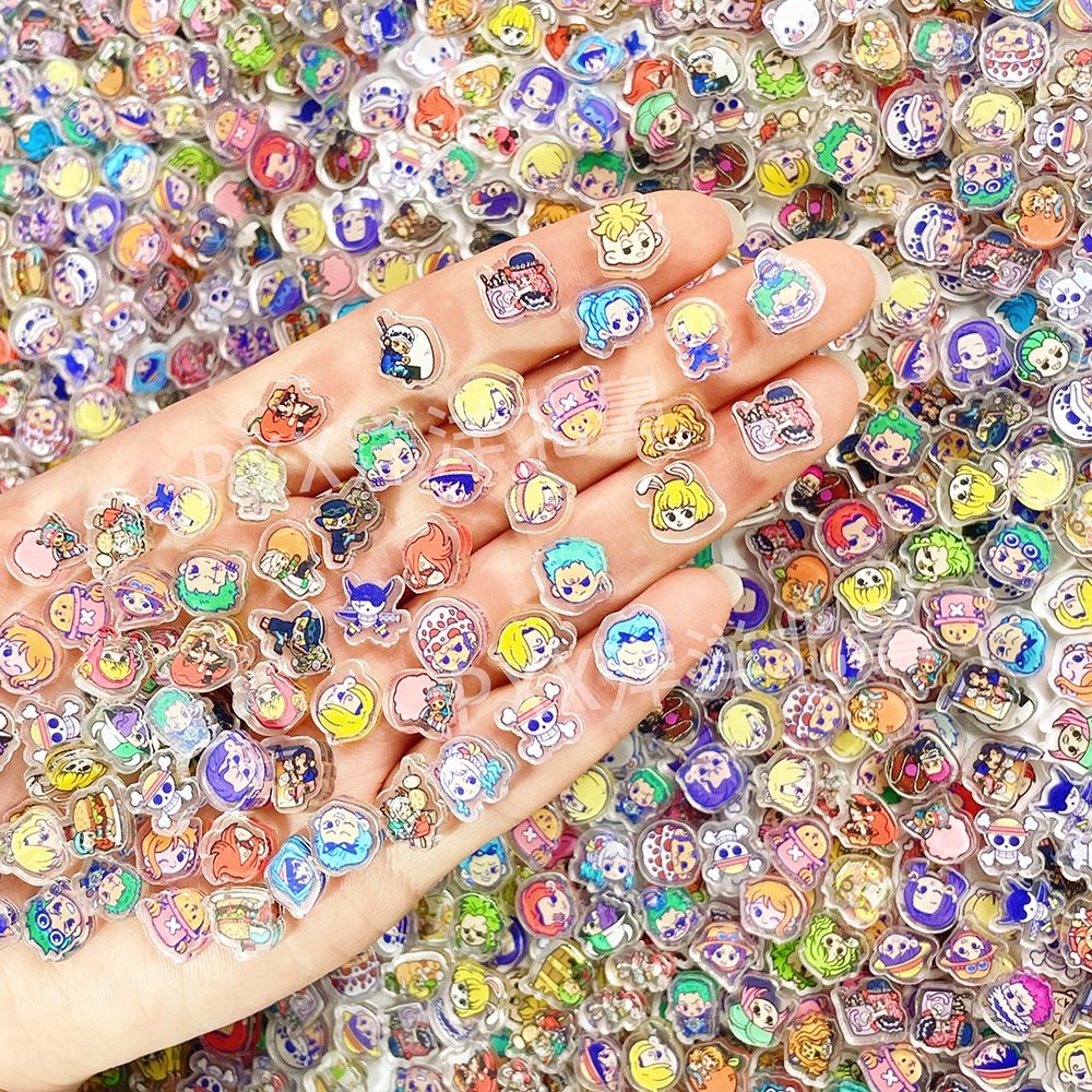 100 mini One Piece acrylic DIY - Phone Accessories Cute ulasan dan harga