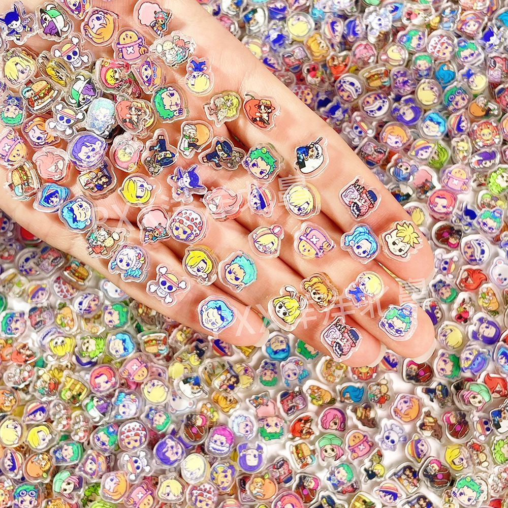 100 mini One Piece acrylic DIY - Phone Accessories Cute ulasan dan harga