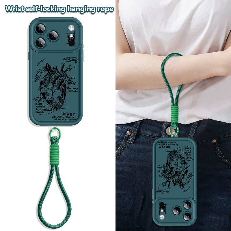 Creative Heart Model Pattern L - Lanyard Phone Strap ulasan dan harga