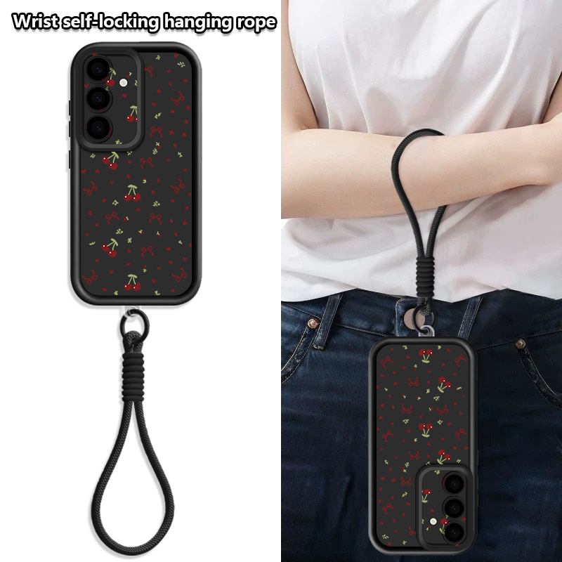 Little Cherry Pattern Lanyard  - Lanyard Phone Strap ulasan dan harga
