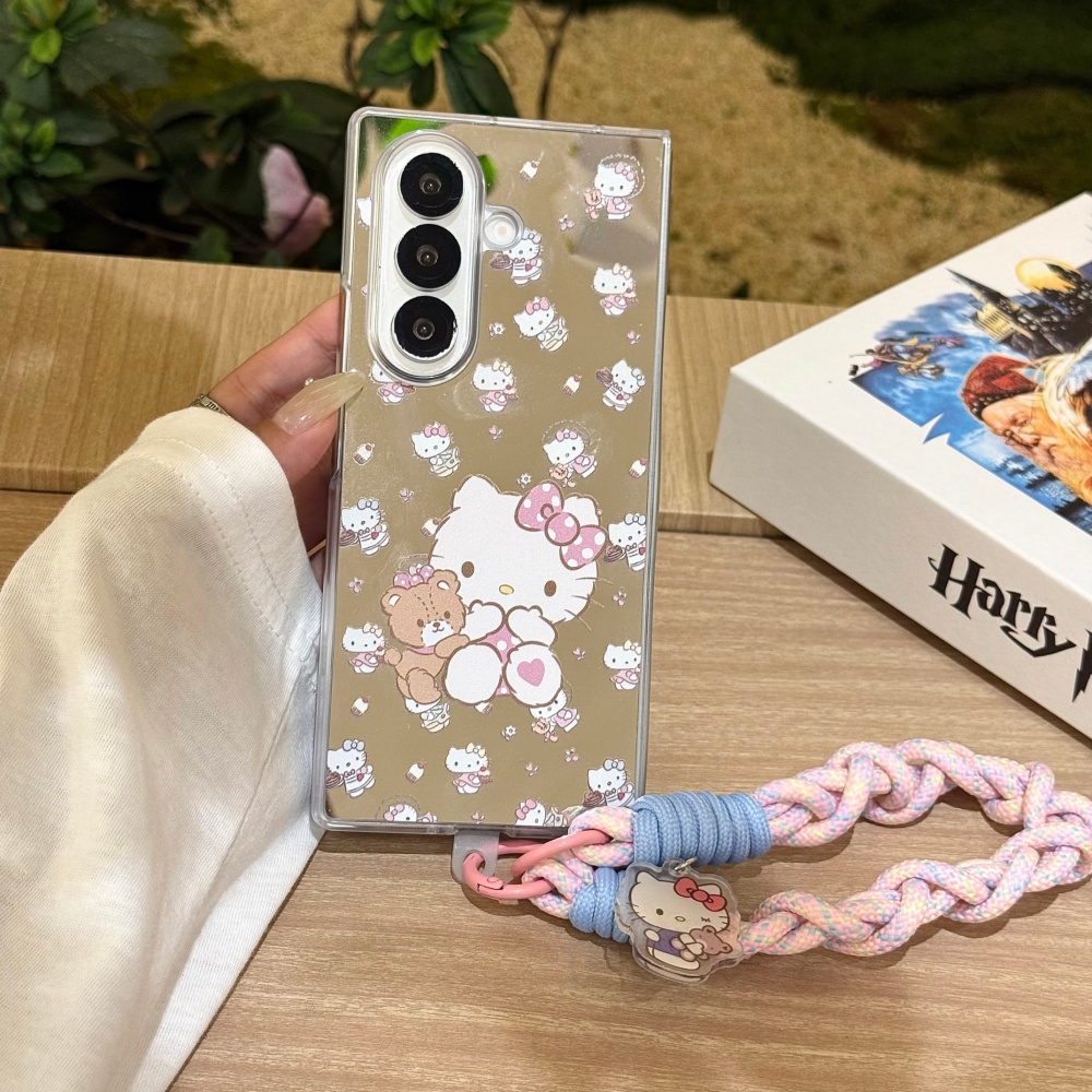 Luxury Makeup Mirror Line KT C - Lanyard Phone Strap ulasan dan harga