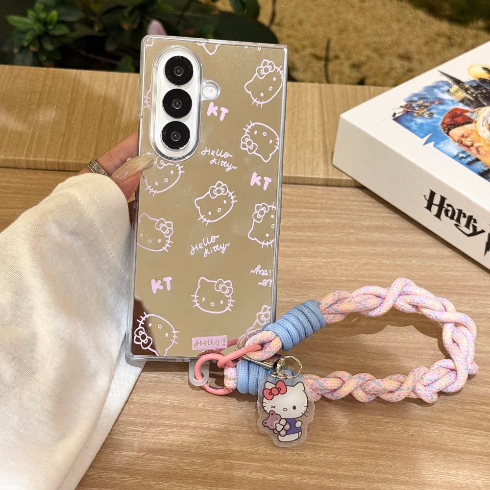 Luxury Makeup Mirror Line KT C - Lanyard Phone Strap ulasan dan harga